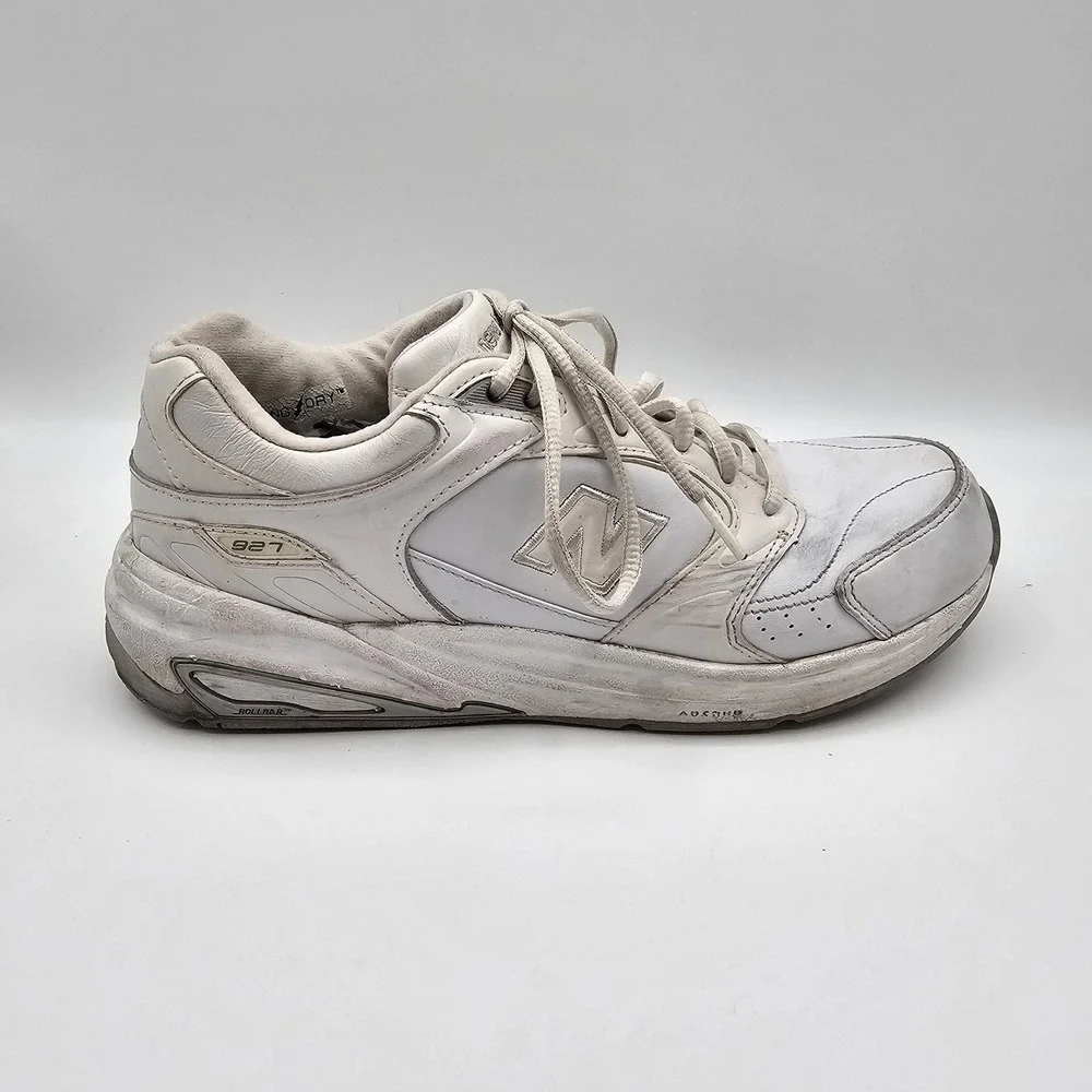 New Balance 927 Shoes Womens Size‎ 10 White Leather Walking Sneakers WW927WT